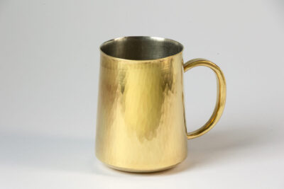 真鍮 角型ビアジョッキ